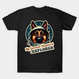 German Shepherd Astronaut T-Shirt